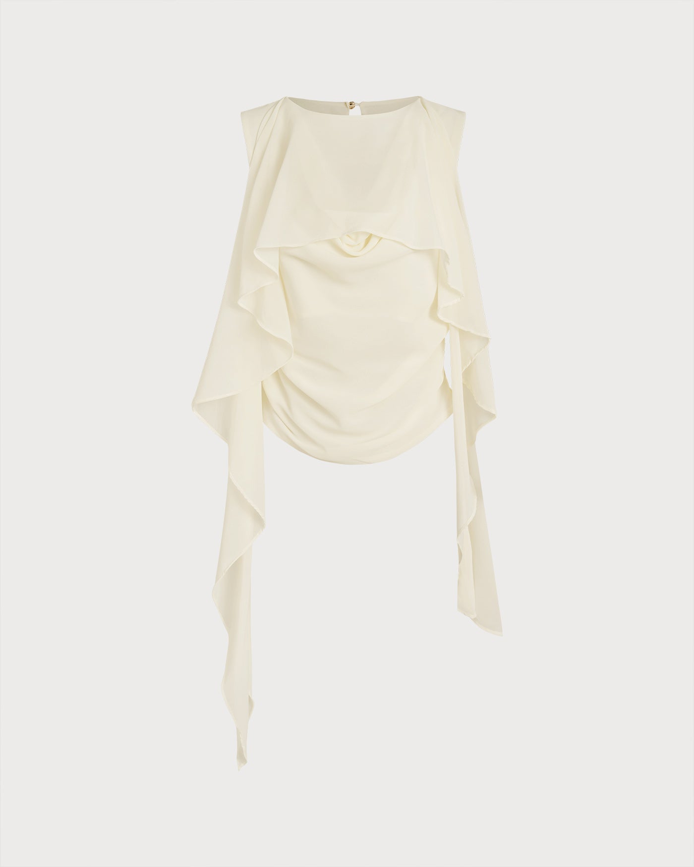 Apricot Round Neck Ruched Tee | Rihoas