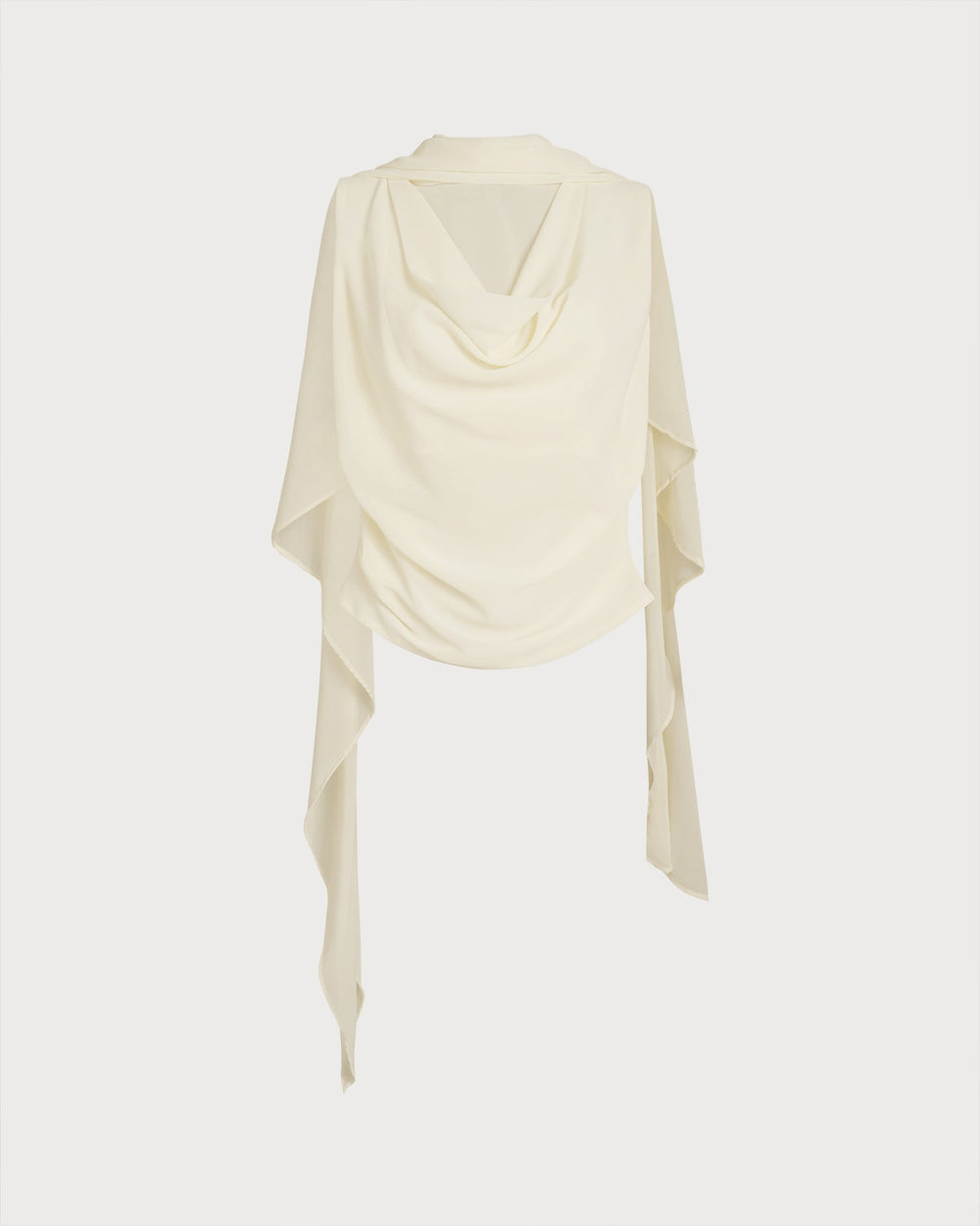 Apricot Round Neck Ruched Tee | Rihoas