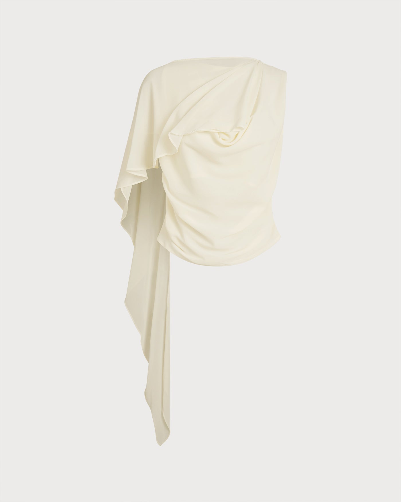 Apricot Round Neck Ruched Tee | Rihoas