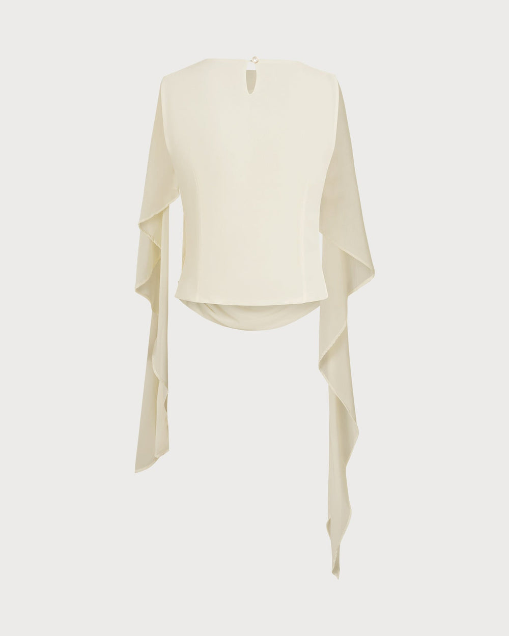 Apricot Round Neck Ruched Tee | Rihoas