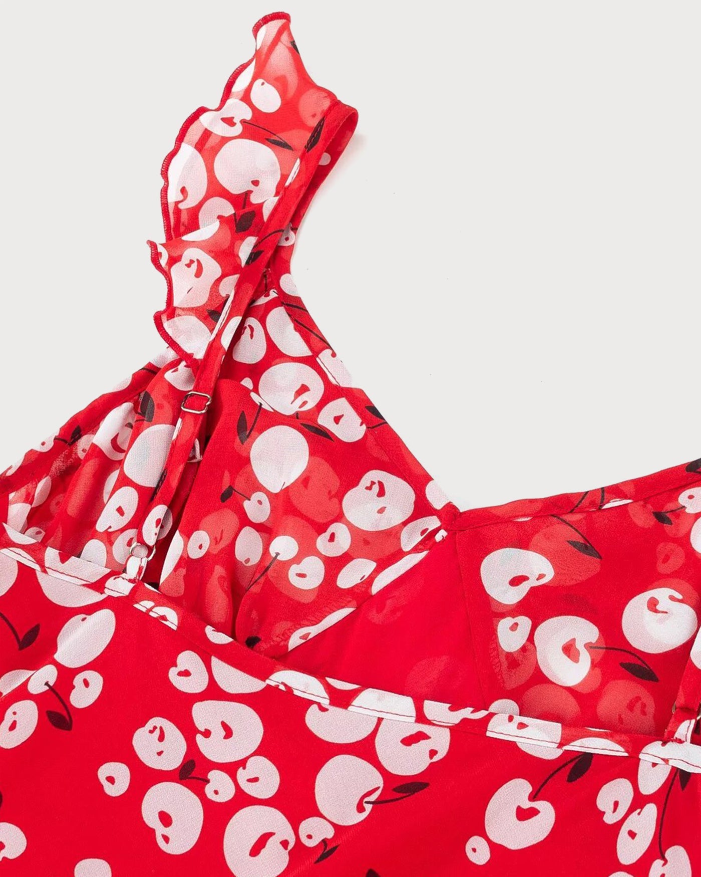 Red Floral Sleeveless Maxi Dress | Rihoas