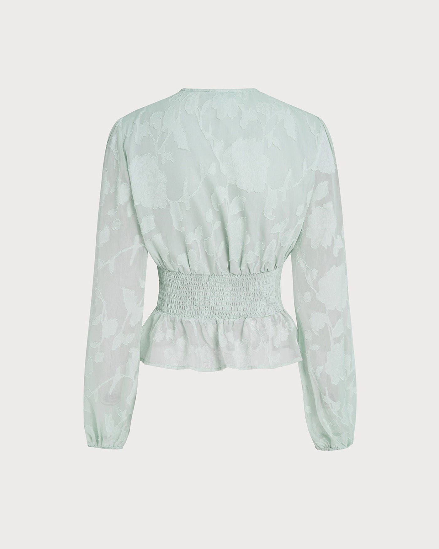 Green V Neck Floral Shirt | Rihoas