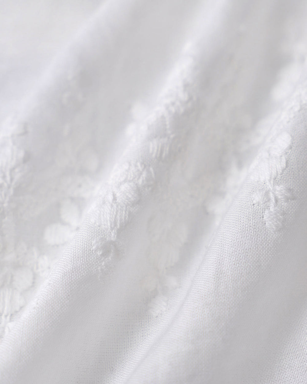 White Textured Cap Sleeve Blouse | Rihoas