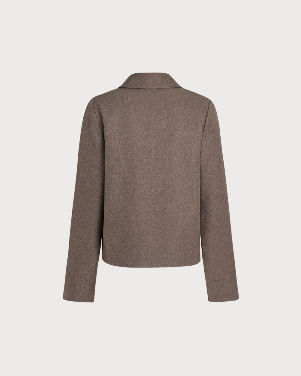 Brown Single Breasted Solid Jacket | Rihoas