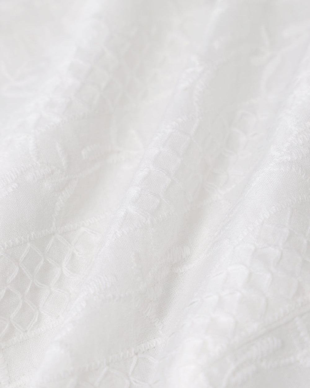 White Textured Boat Neck Button Vest | Rihoas