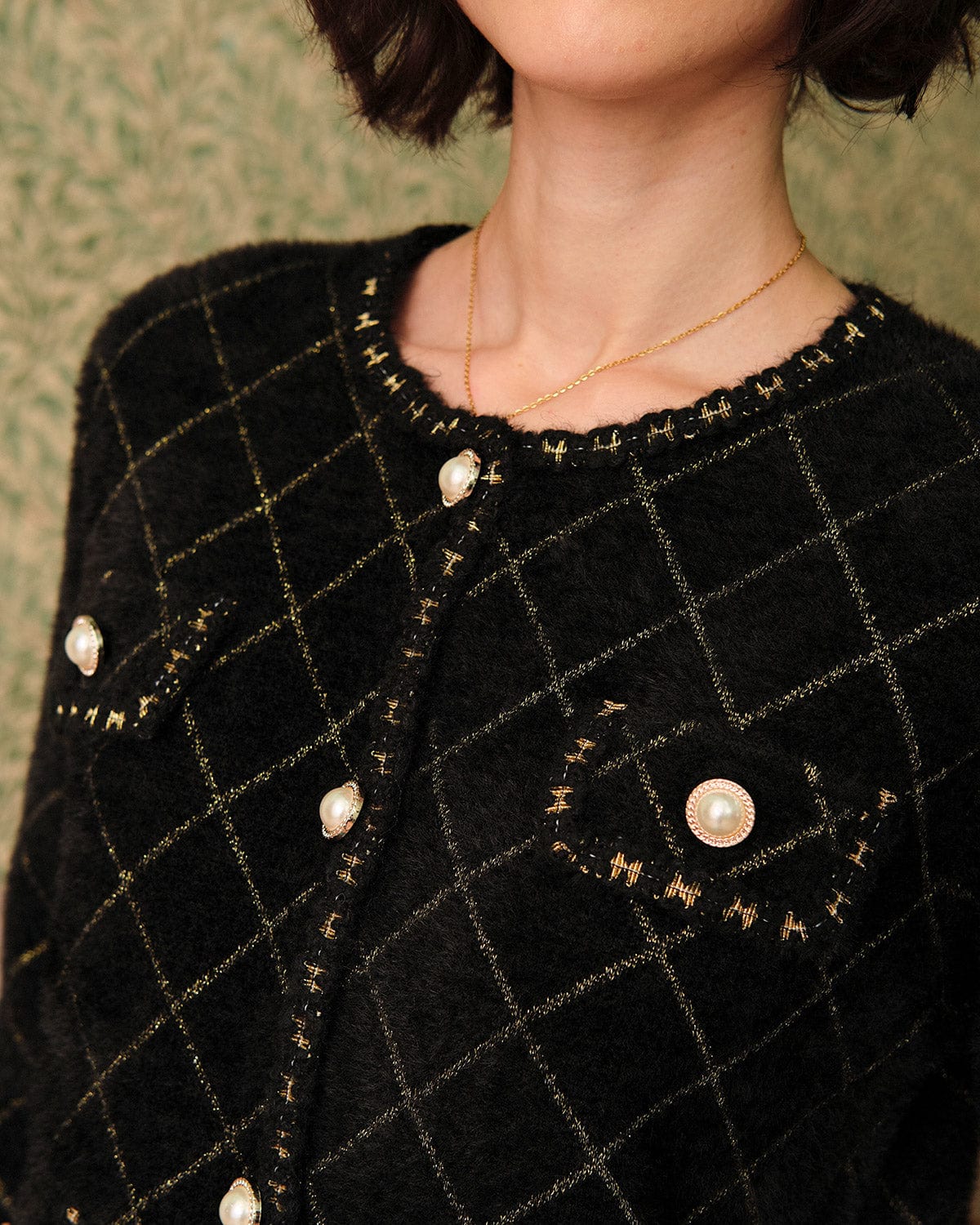 The Argyle Cardigan And Mini Skirt Set | Rihoas