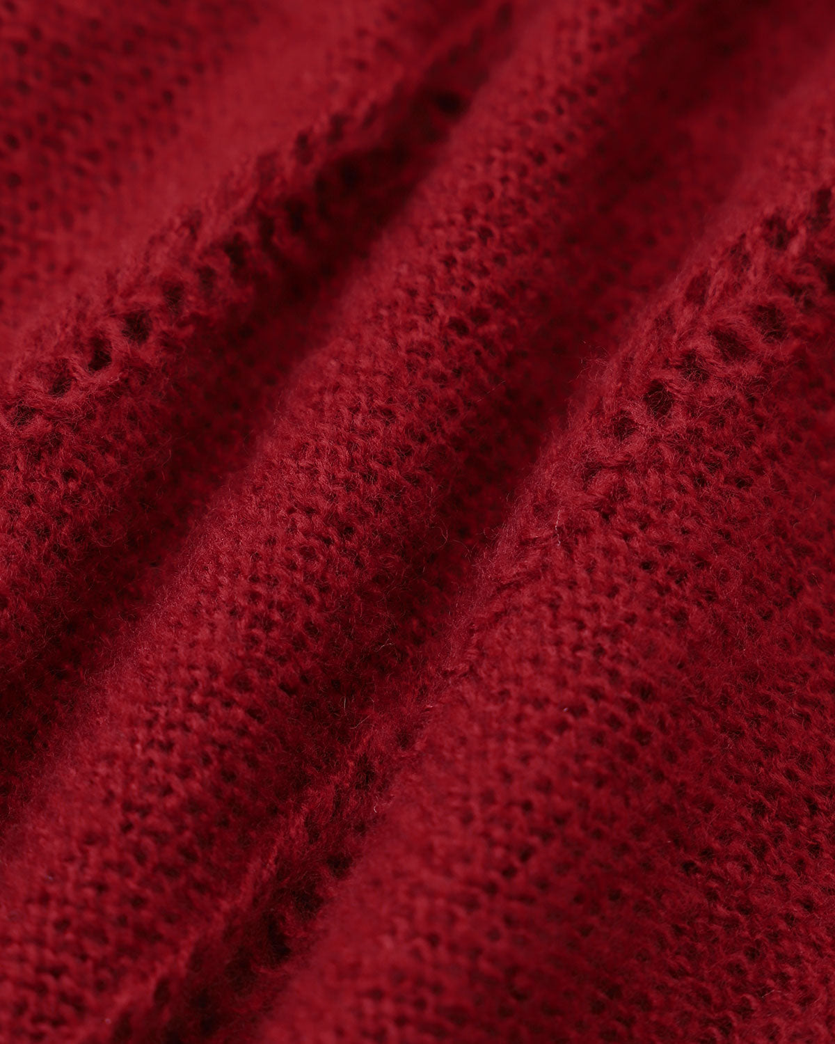 Red Lantern Sleeve Single-Breasted Cardigan | Rihoas