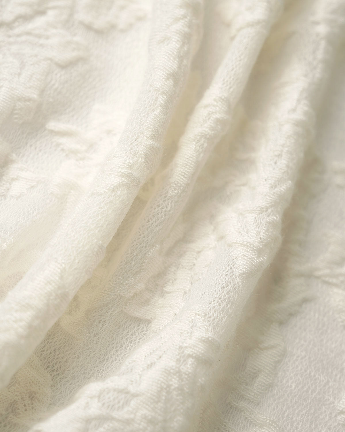 Beige Textured See Through Tee | Rihoas