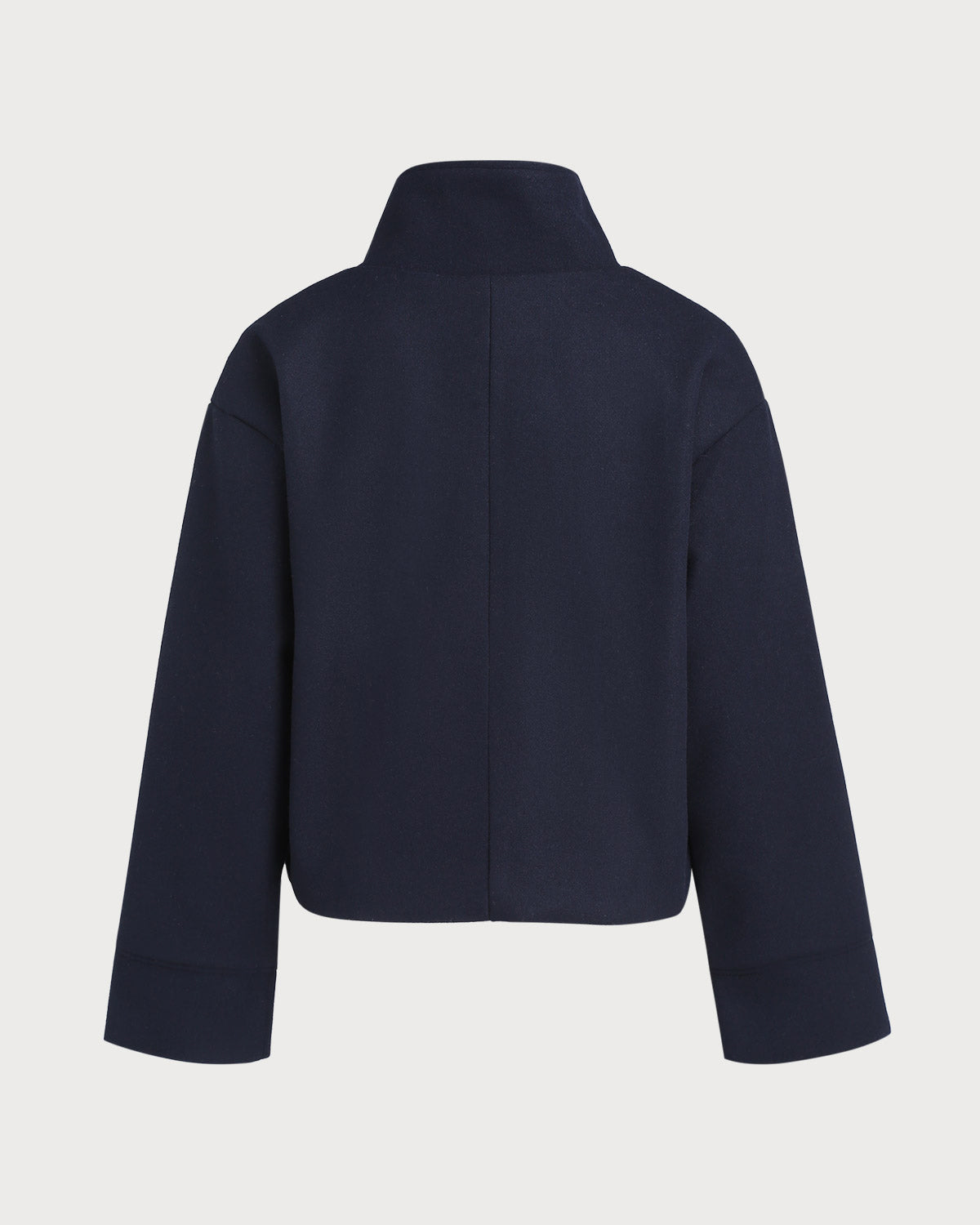 Blue Single Breasted Loose Jacket | Rihoas