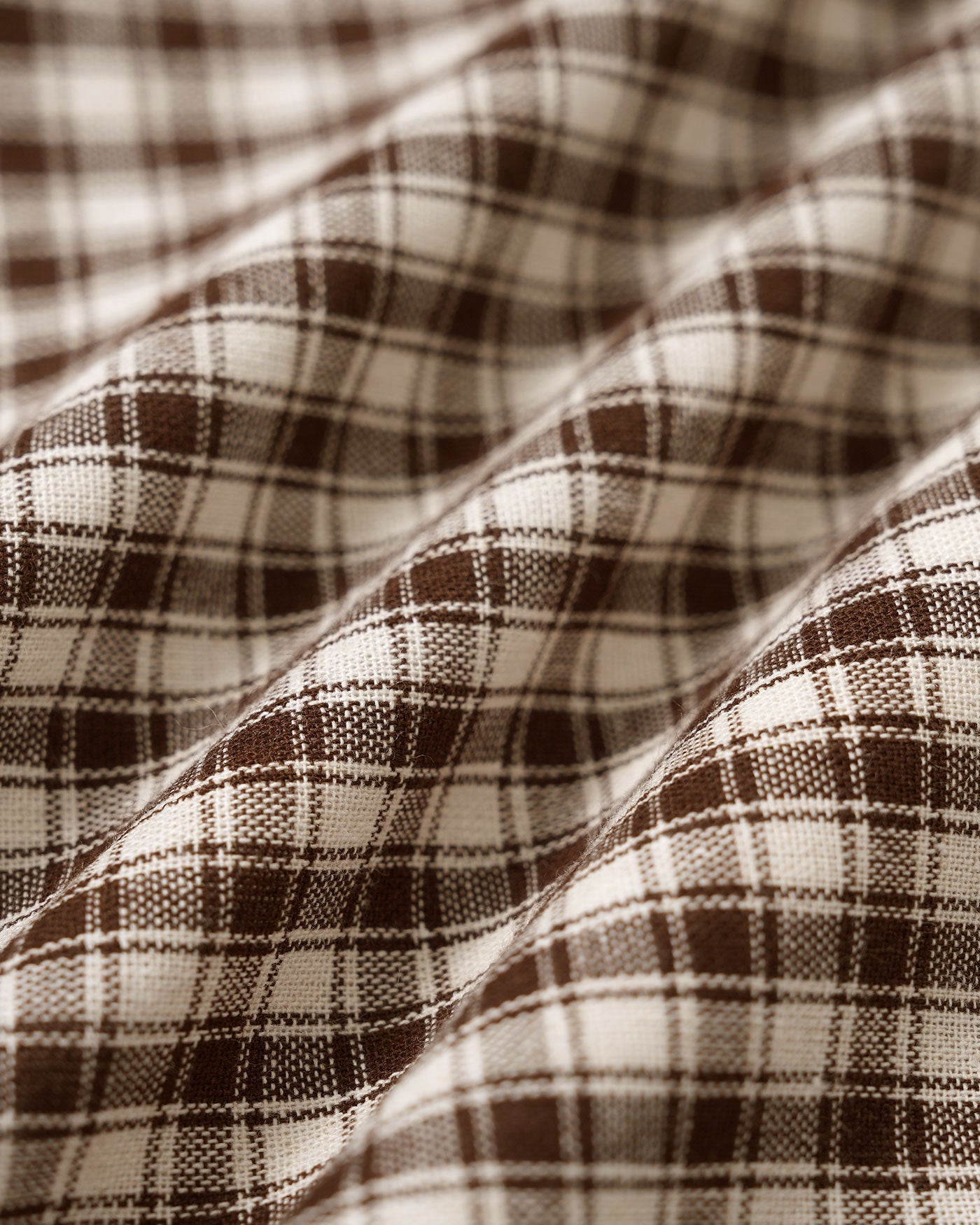 Brown Plaid A-Line Skirt | Rihoas