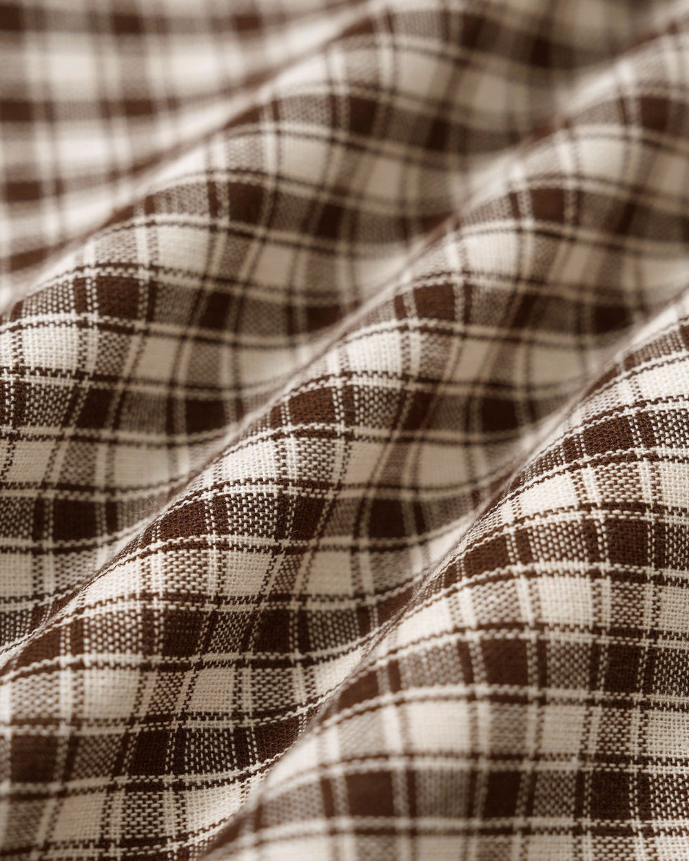 Brown Plaid A-Line Skirt | Rihoas