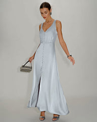 A-Line Sleeveless Maxi Dress | Rihoas