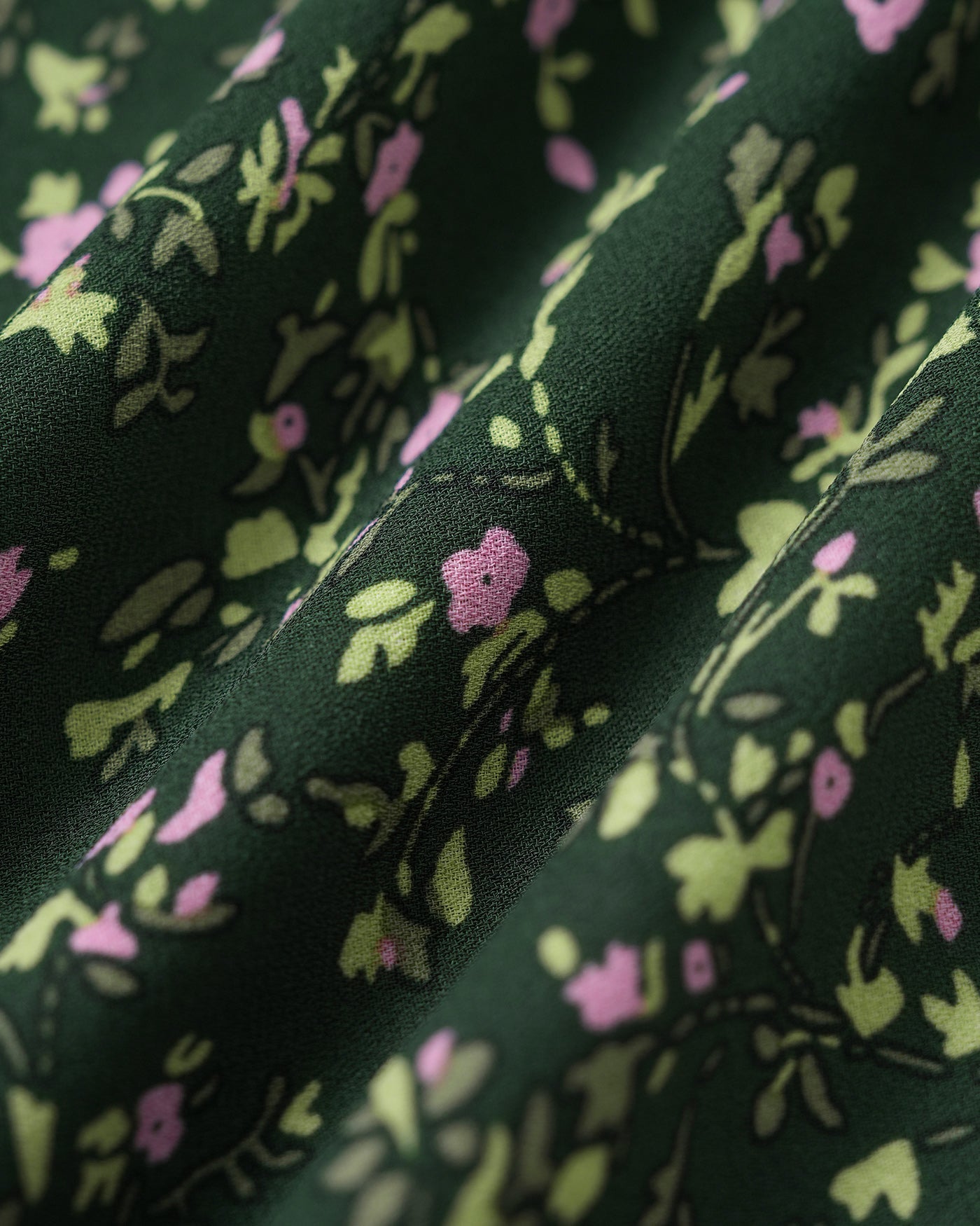Green V Neck Floral Midi Dress | Rihoas