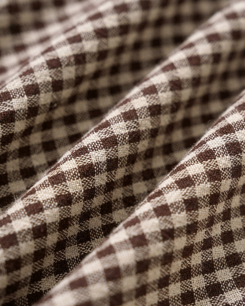 Brown Gingham Tie Strap Mini Dress | Rihoas