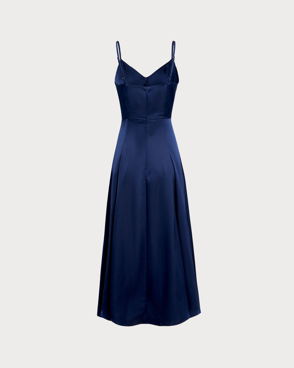 Navy A-Line Slip Maxi Dress | Rihoas