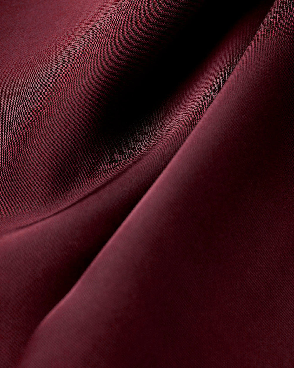 Wine Red Satin A-Line Slip Maxi Dress | Rihoas