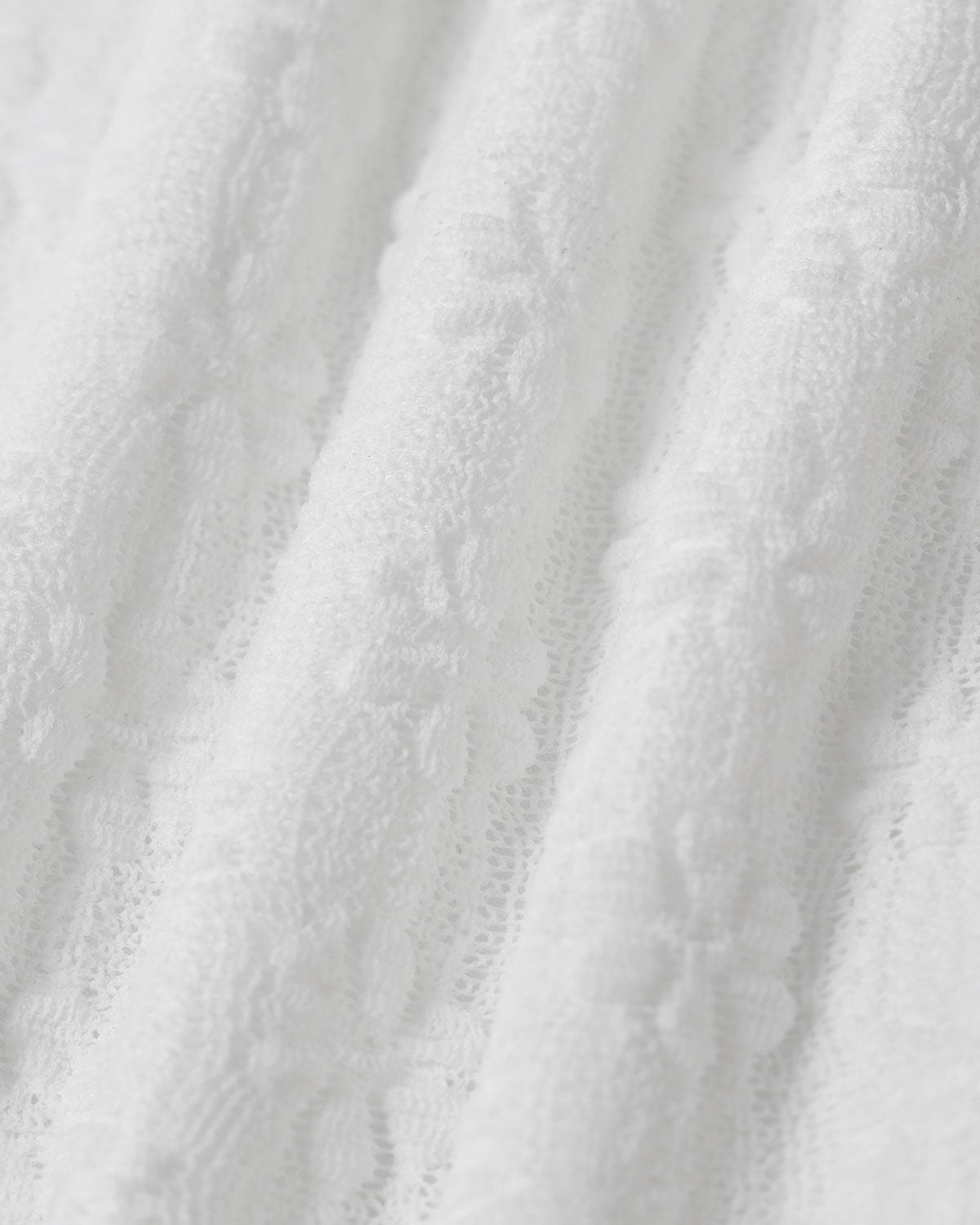 White Jacquard Mermaid Midi Skirt | Rihoas