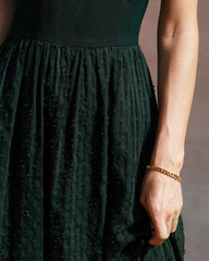 Black Sweetheart Neck Slip Midi Dress | Rihoas