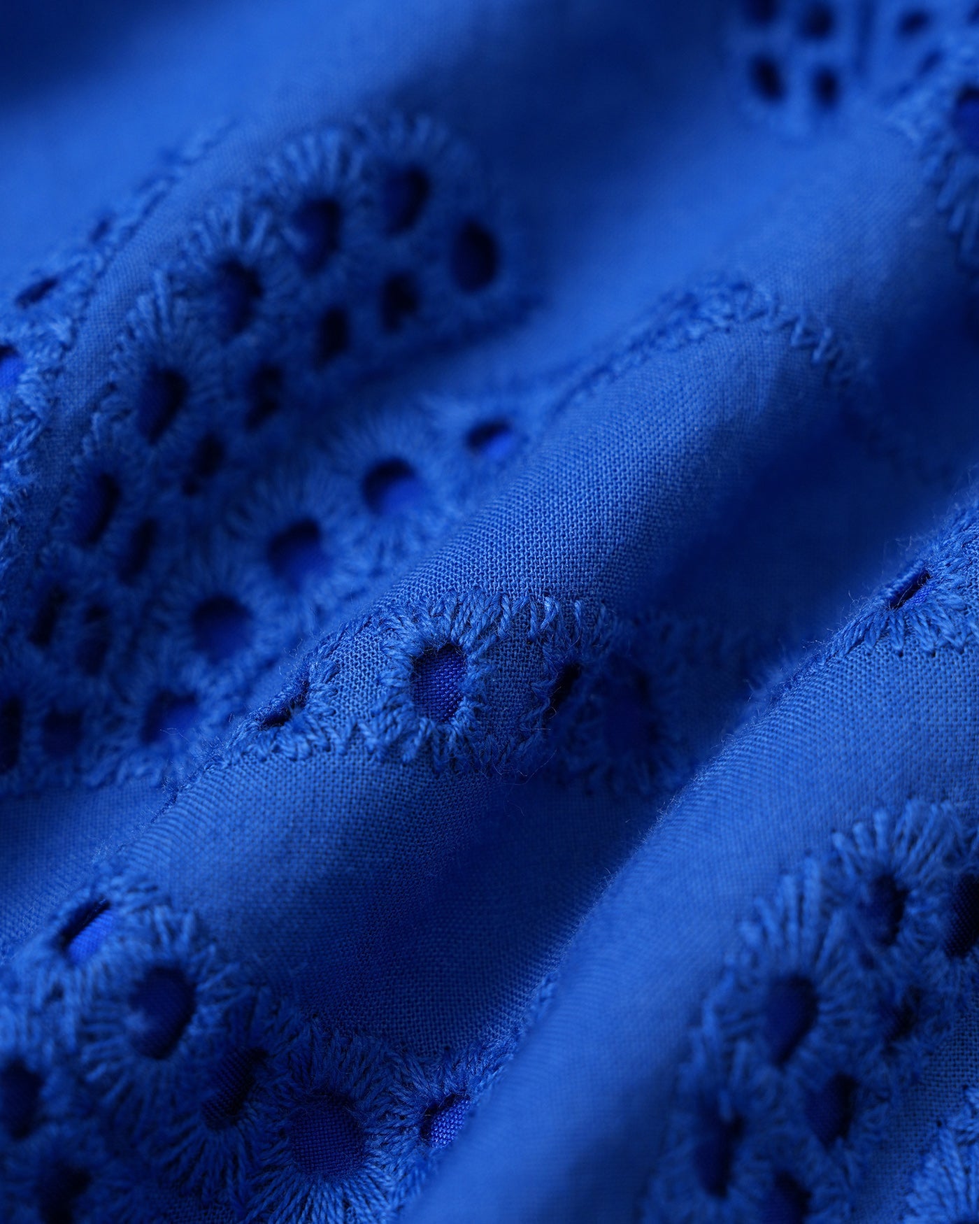 Blue Textured Button Collar Blouse | Rihoas