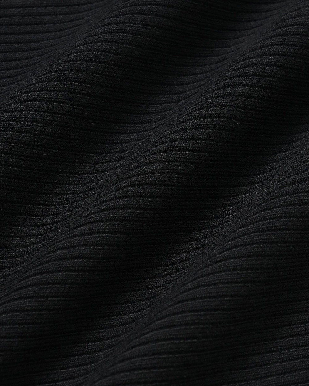 The Black V Neck Ribbed Knit Tank Top | Rihoas