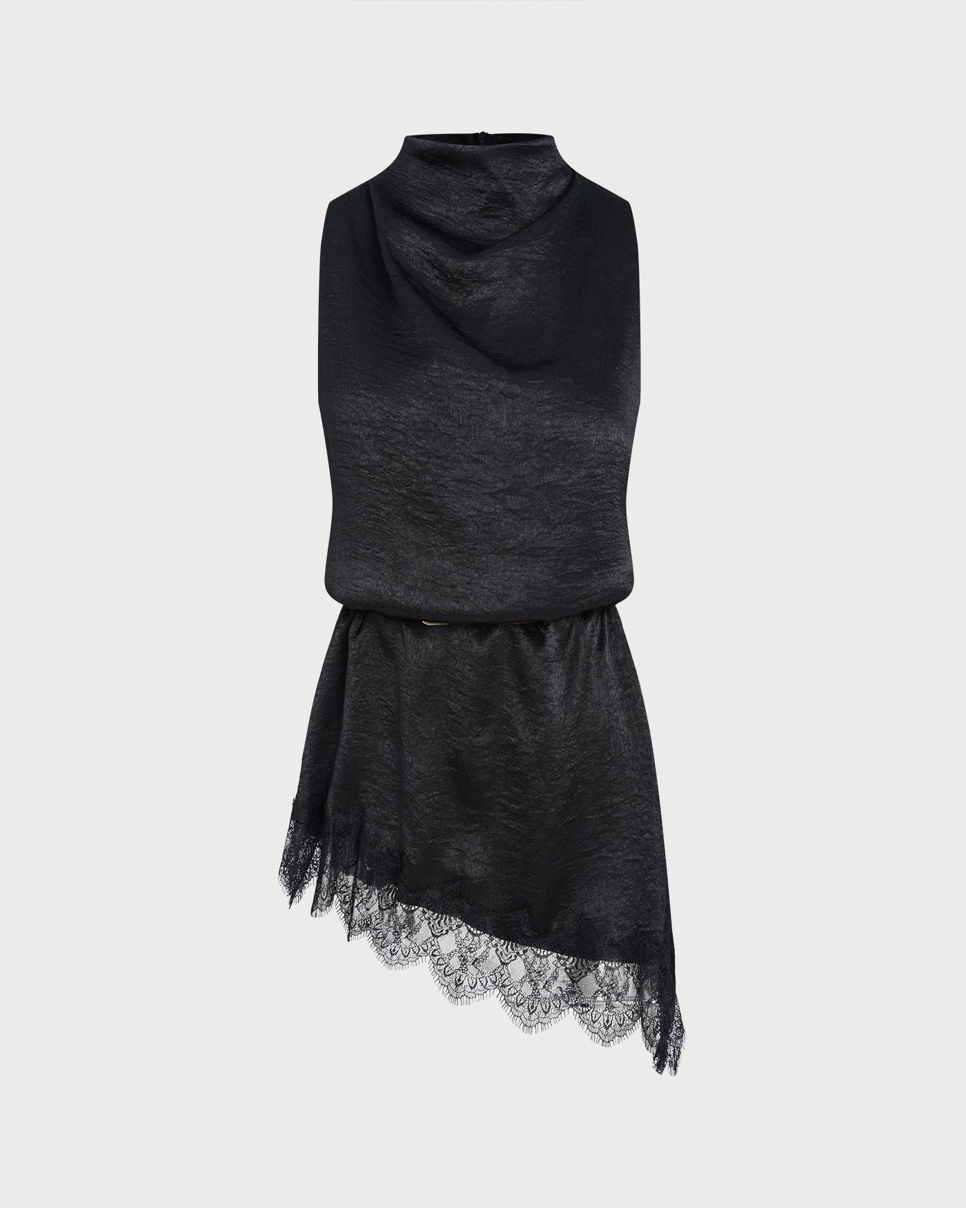 Black Lace Turtle Tank Top | Rihoas