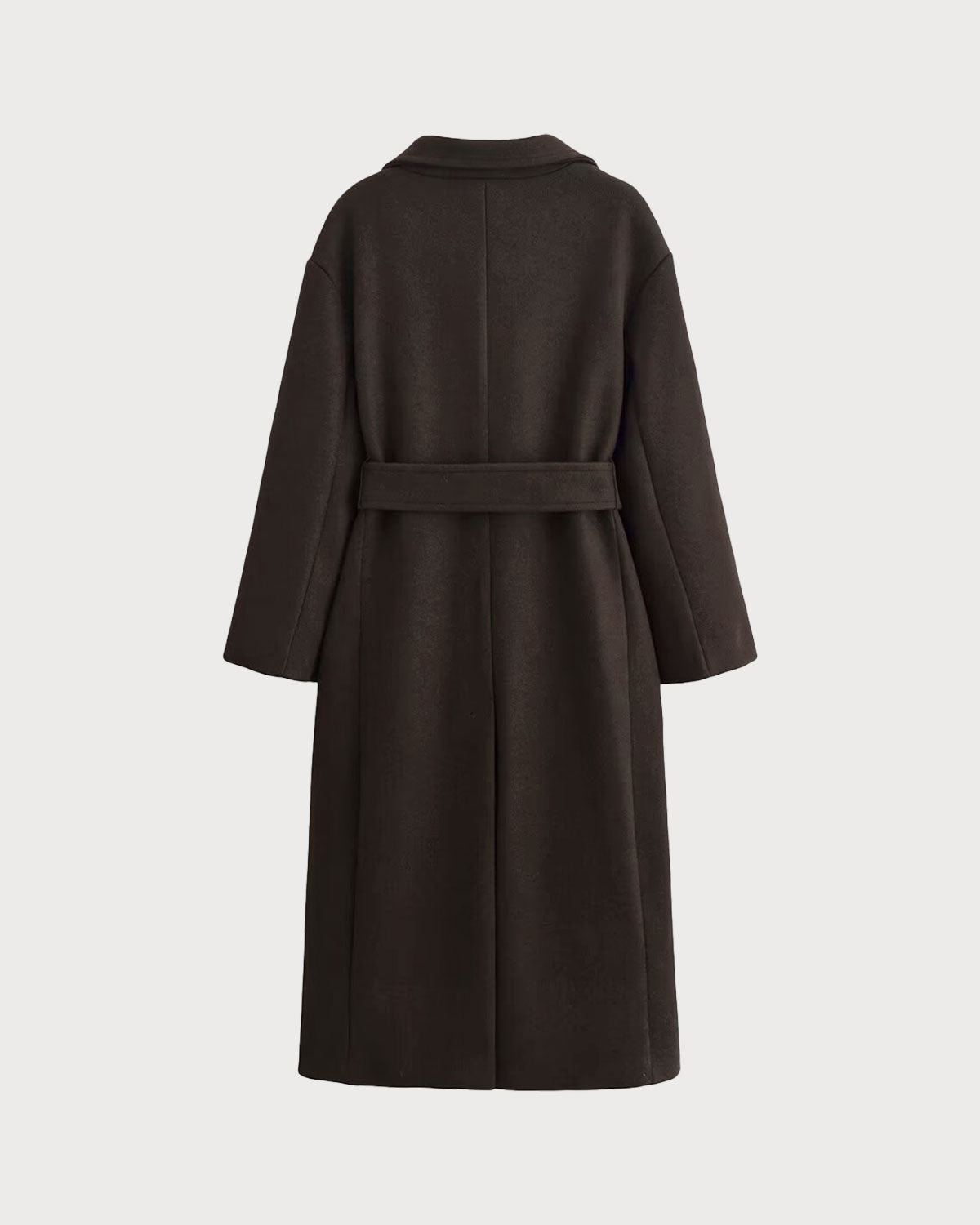 Coffee Belted Pocket Trench Coat | Rihoas