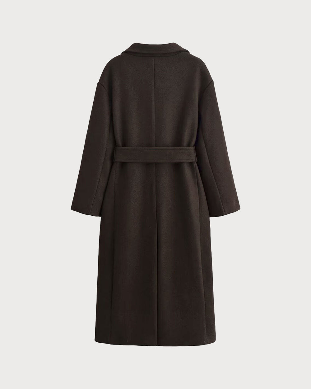 Coffee Belted Pocket Trench Coat | Rihoas