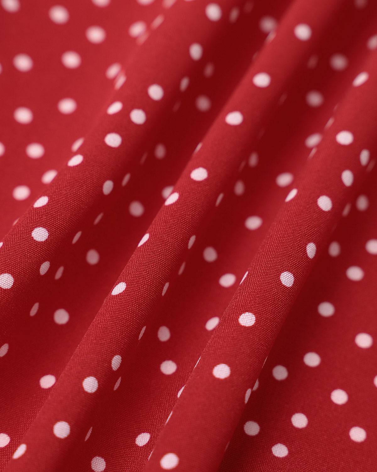 The Polka Dot Ruffle Wrap Dress | Rihoas