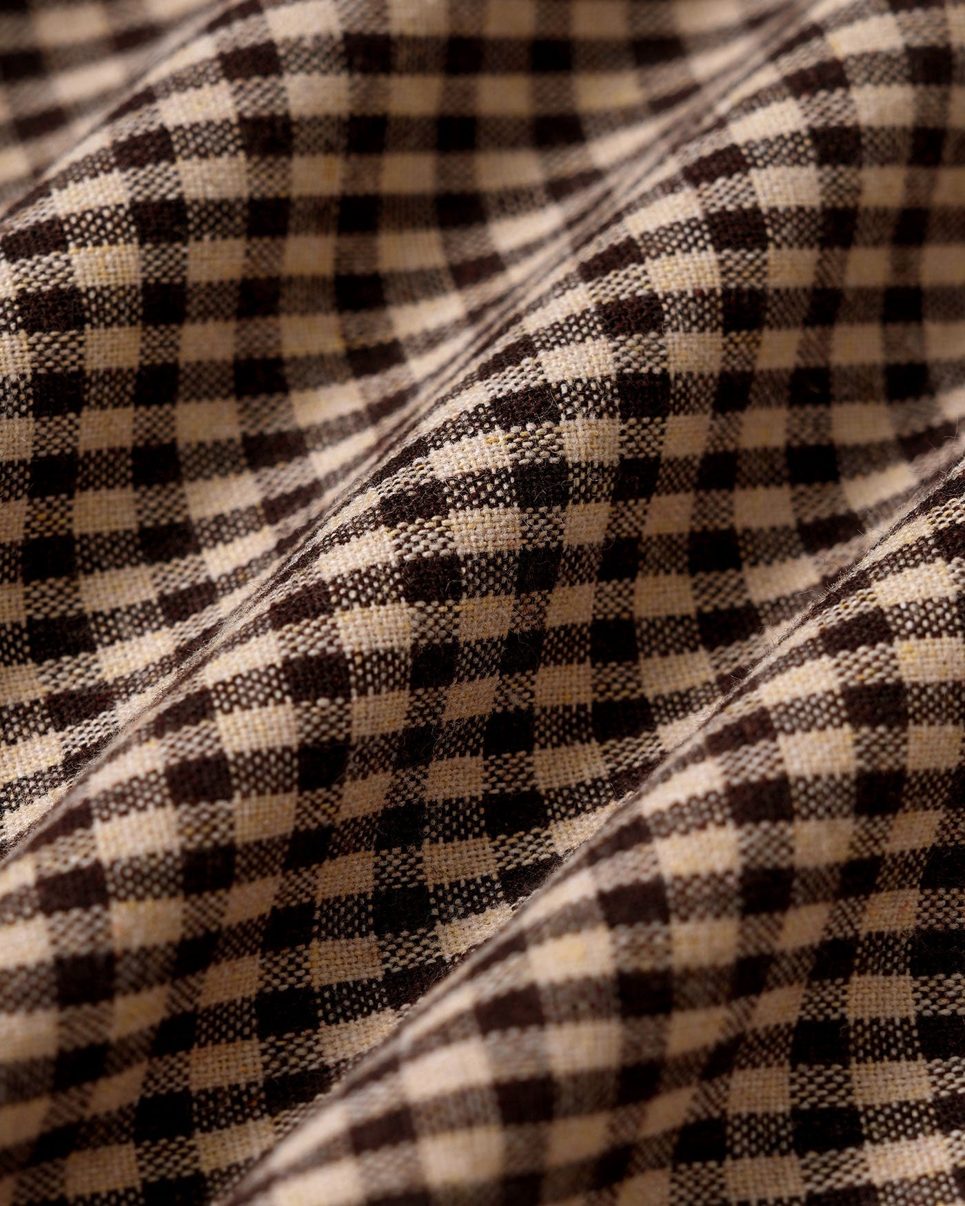 Brown Plaid Ruched Skirt | Rihoas