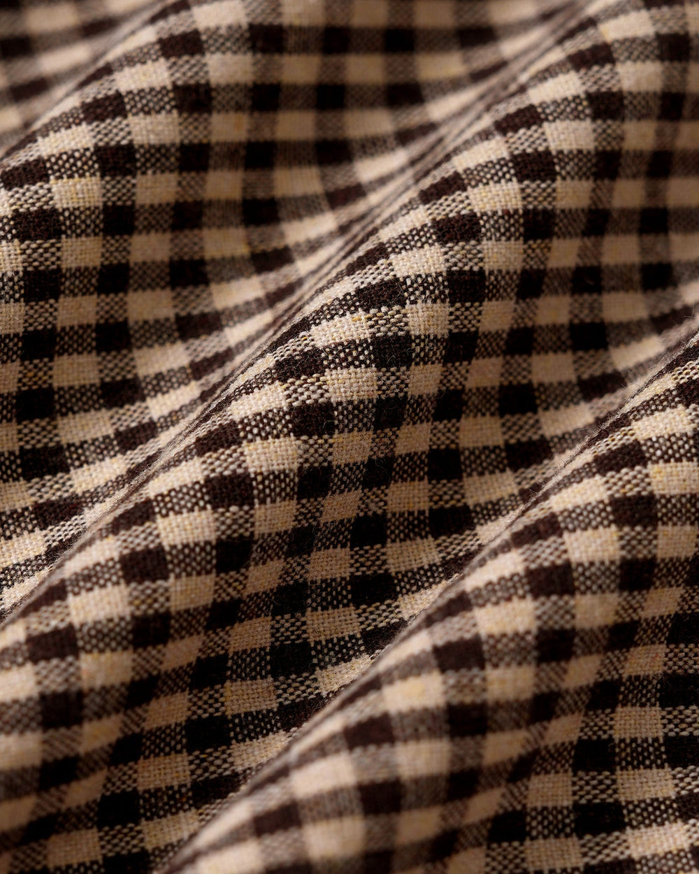 Brown Plaid Ruched Skirt | Rihoas