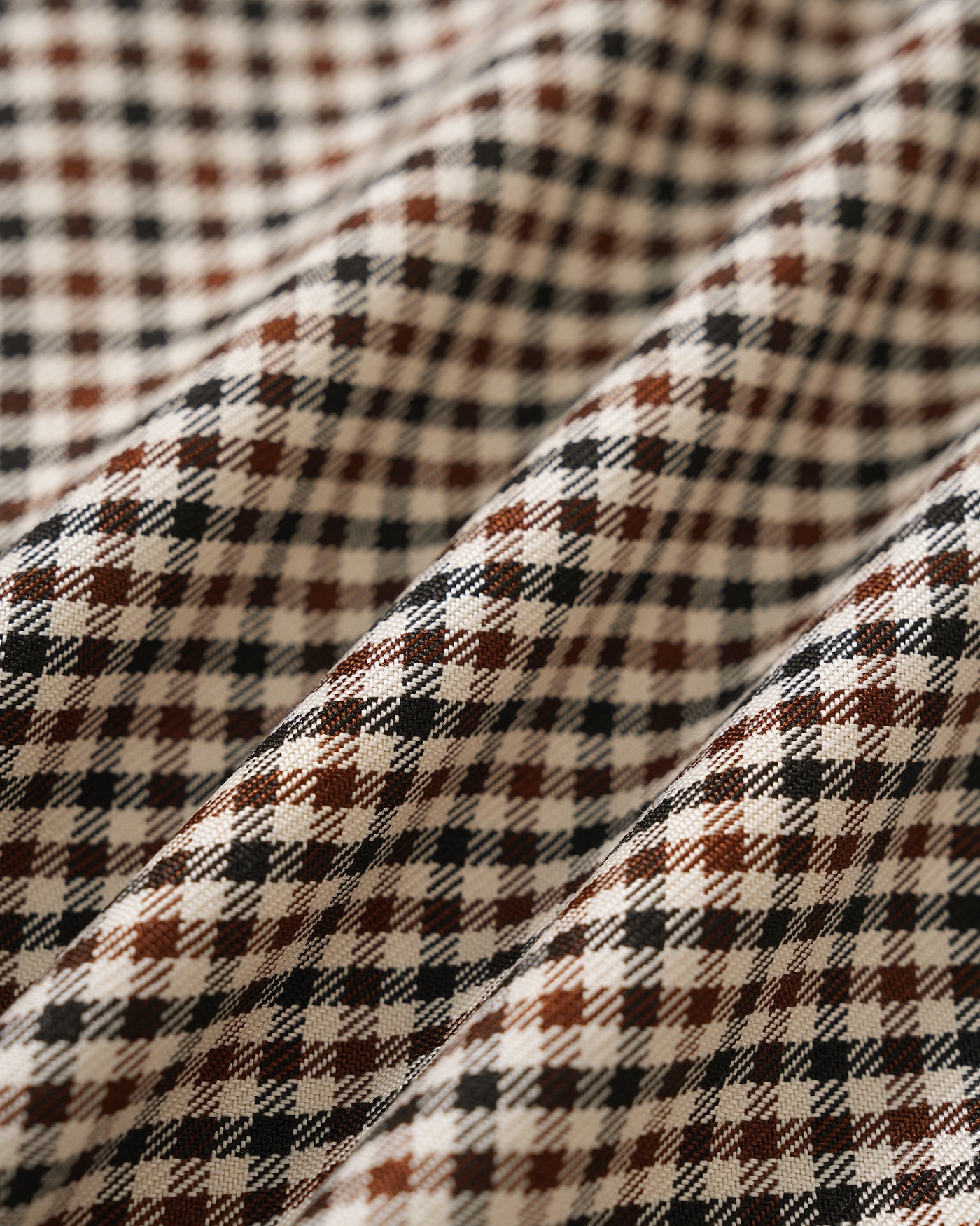 Coffee Square Neck Plaid Blouse | Rihoas