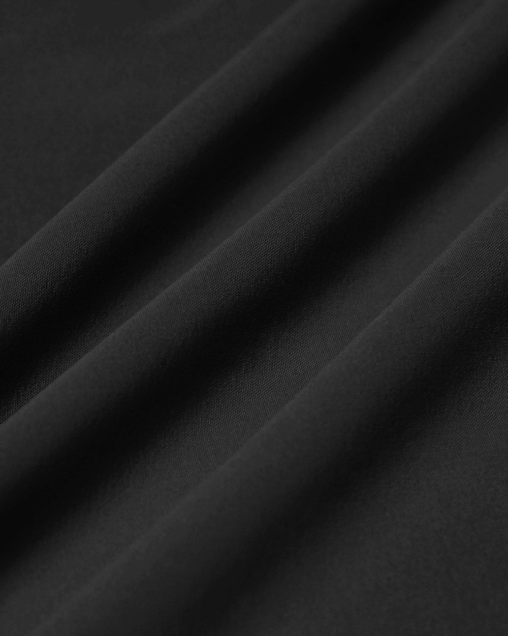Black Square Neck Pocket Slip Midi Dress | Rihoas
