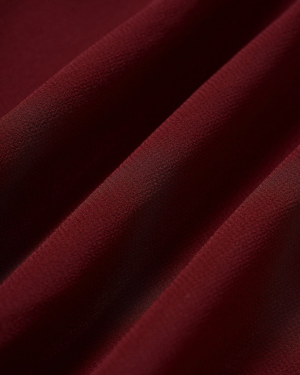 Wine Red Chiffon Sleeveless Midi Dress | Rihoas