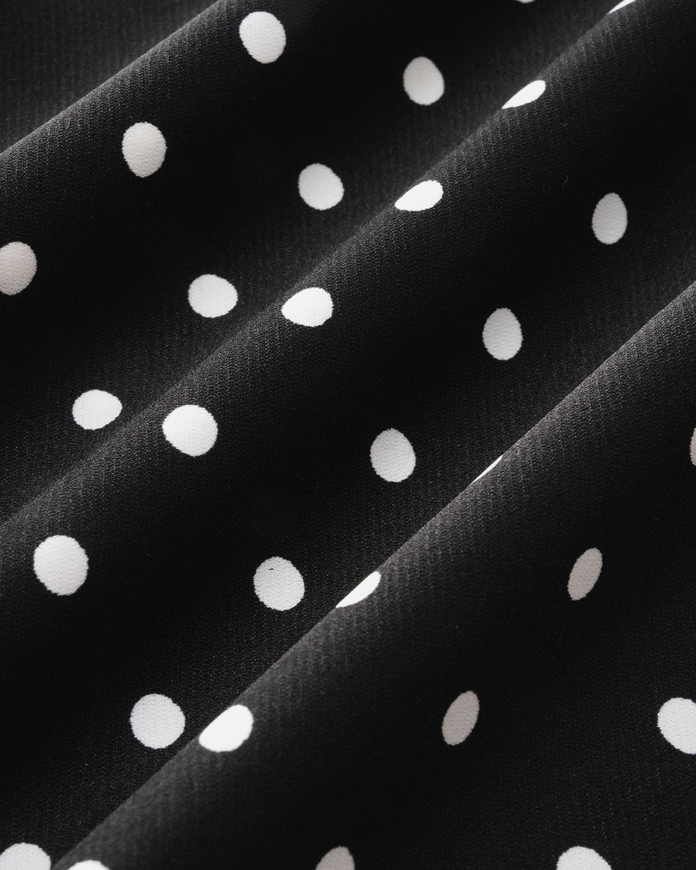 Black Polka Dot Cowl Neck Slip Maxi Dress | Rihoas
