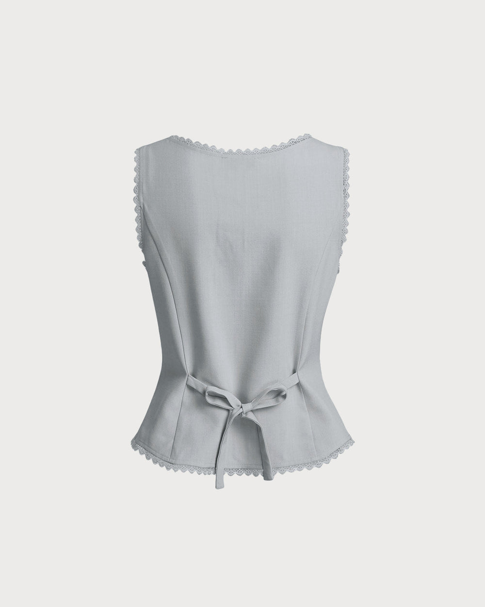 Blue Single Breasted Vest | Rihoas