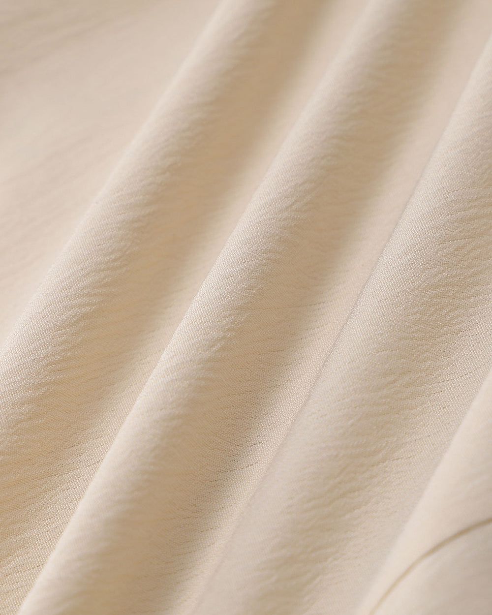 Beige V Neck Pleated Button Blouse | Rihoas