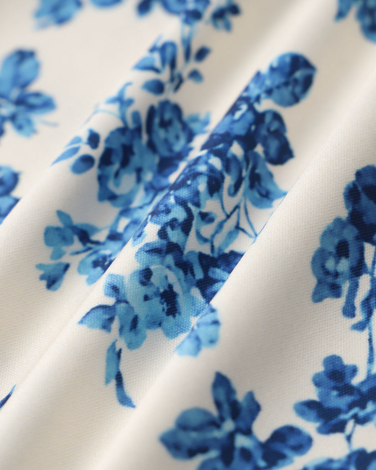 Blue Floral Short Sleeve T-Shirt | Rihoas