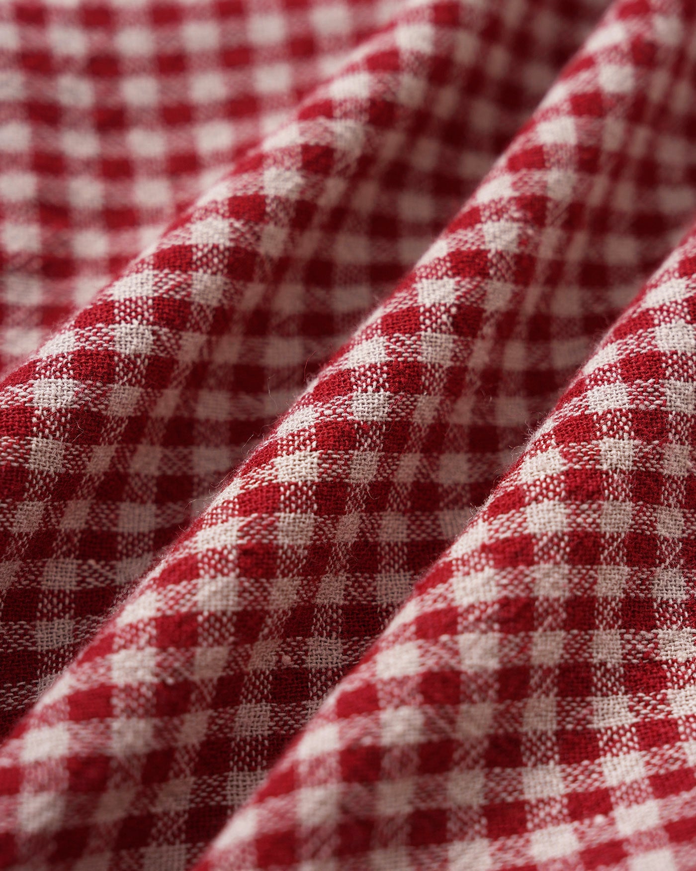 Red Gingham Boat Neck Sleeveless Tank Top | Rihoas