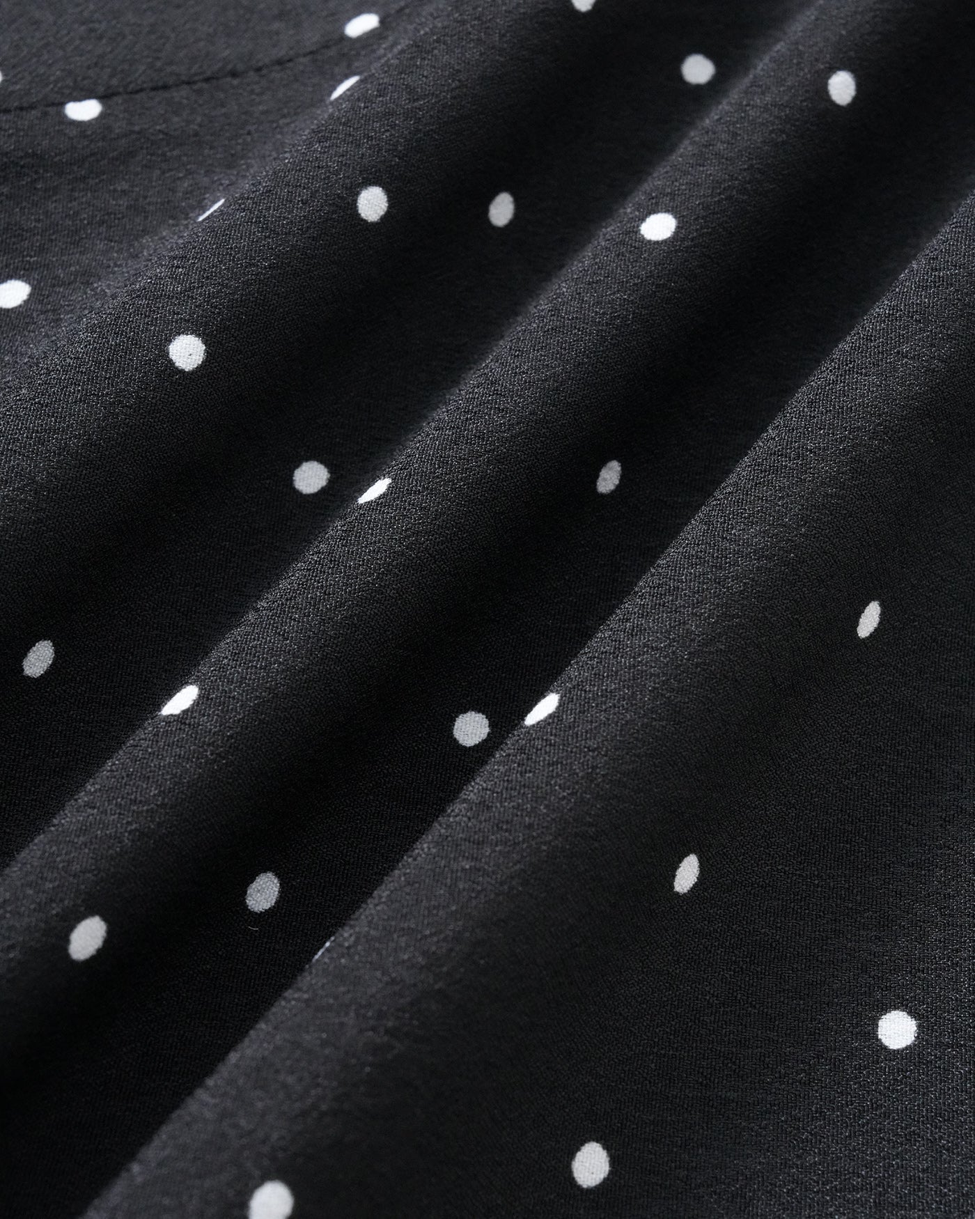 Black Polka Dot Midi Skirt | Rihoas