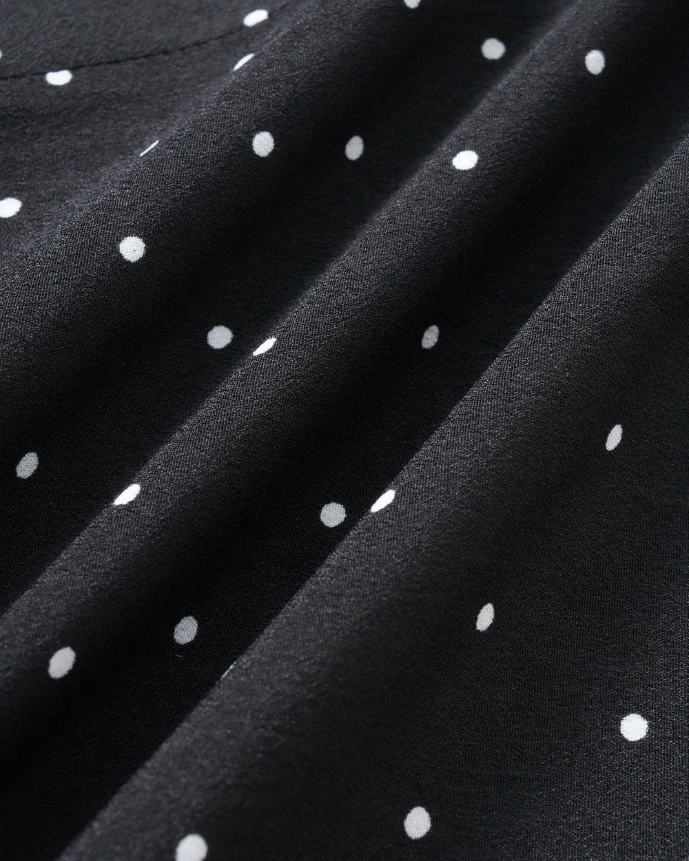 Black Polka Dot Midi Skirt | Rihoas