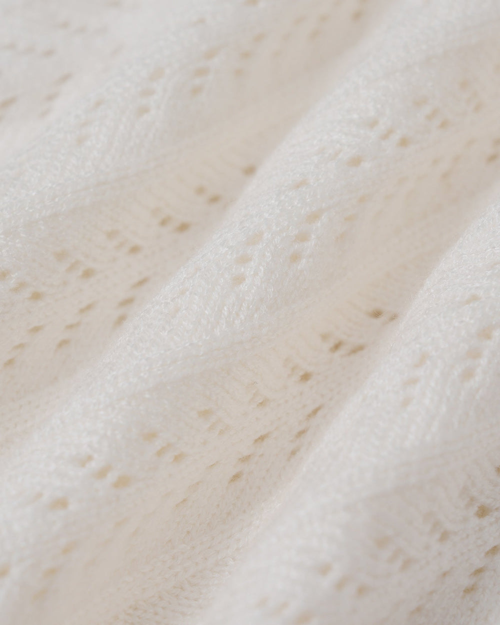 White Square Neck Textured Tee | Rihoas