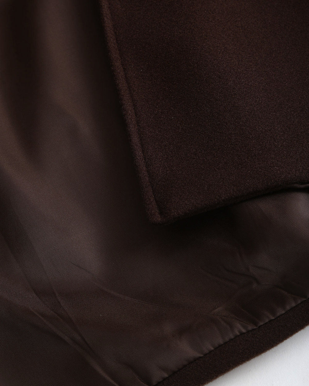 Coffee Belted Shawl Coat | Rihoas