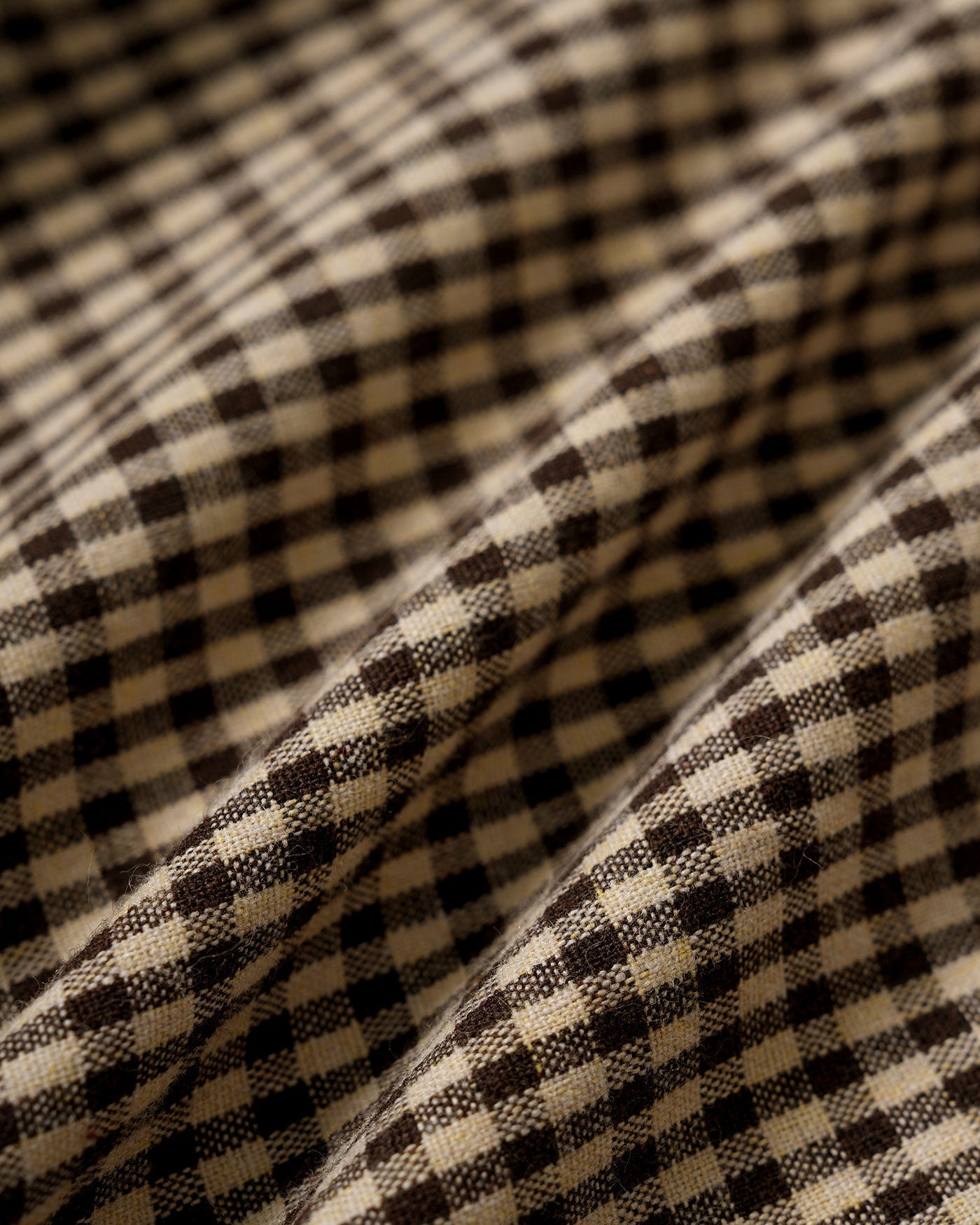 Brown Plaid Puffed Sleeve Blouse | Rihoas