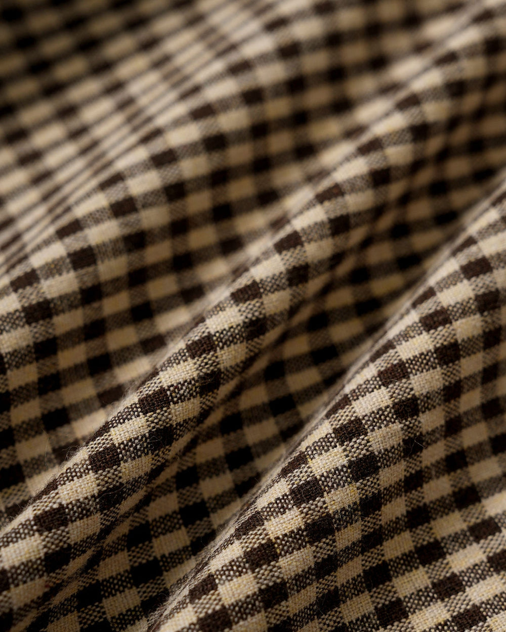 Brown Plaid Puffed Sleeve Blouse | Rihoas