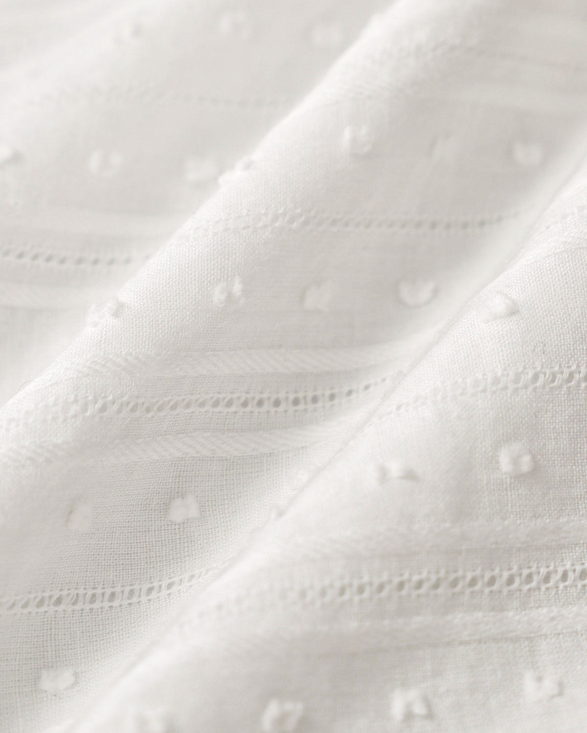 White Lace Puffed Sleeve Tee | Rihoas