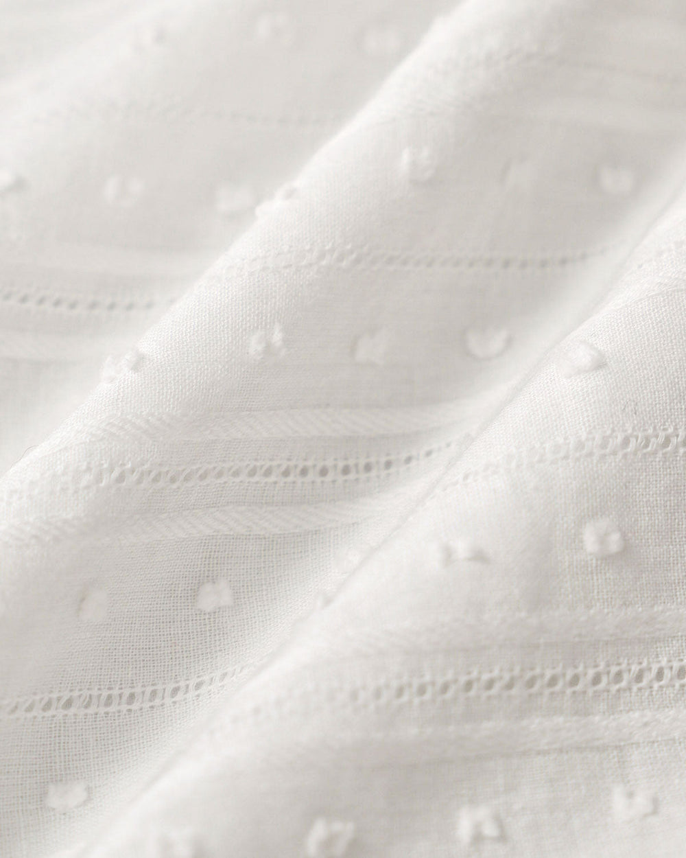 White Lace Puffed Sleeve Tee | Rihoas