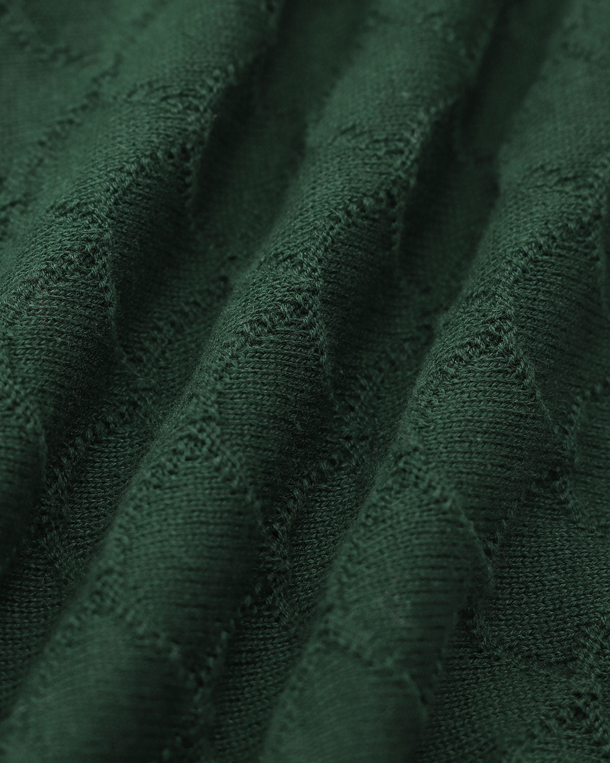 The Green Lapel Ribbed Textured Knit Top | Rihoas