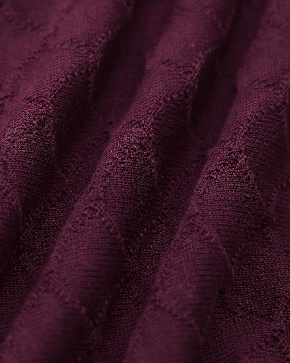 Purple Pearl Buttons Knit Tee | Rihoas