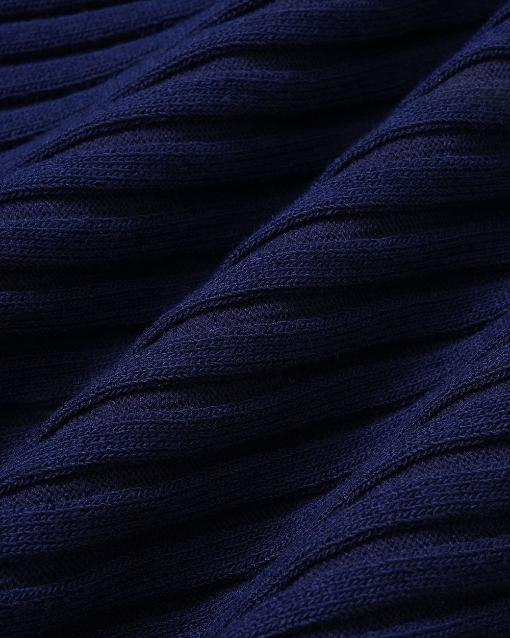 The Blue Boat Neck Ribbed Cap Sleeve Knit Tee | Rihoas