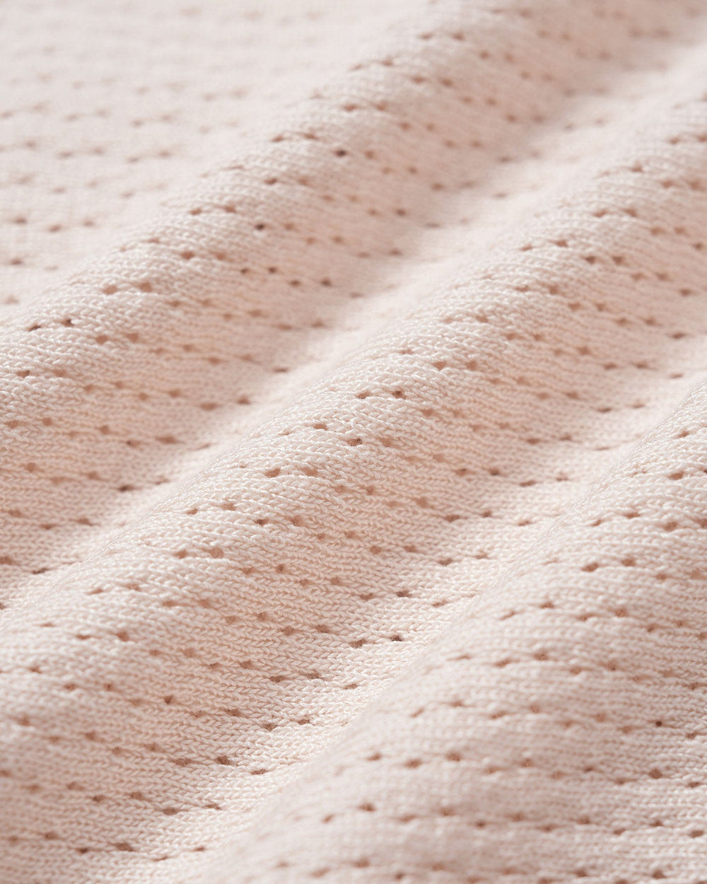 The Nude V Neck Button Pointelle Knit Tee | Rihoas